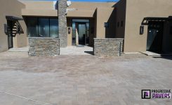 Scottsdale, AZ: Arizona Block Mesquite and Tufa Paver Installation